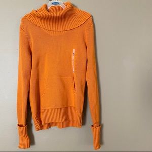Orange Cowl Turtleneck NWT
